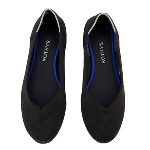 Rothy's The Flat Womens‎ 9 Black With New Replacement Insoles